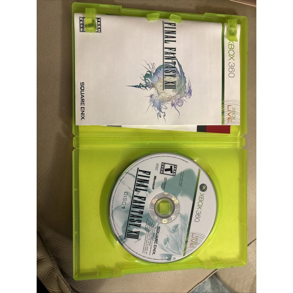 Final Fantasy XIII (Microsoft Xbox 360, 2010) CIB Manual Tested - Picture 2 of 8